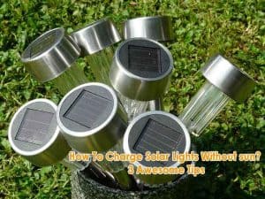 how to charge solar lights without sun
